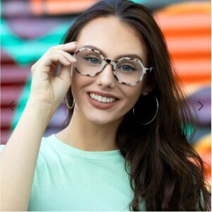 2 See Life Premium Prescription Strength Hexagon Reading Glasses |Beige Tortoise